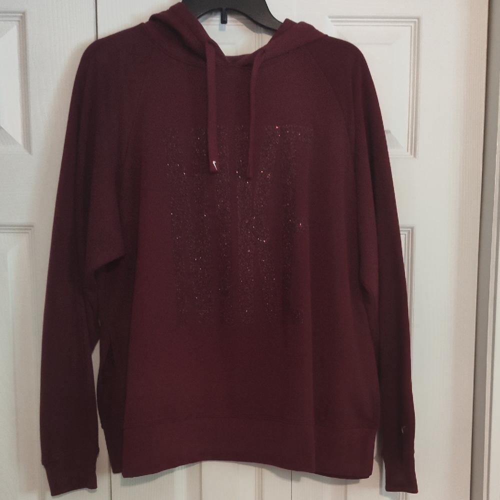 Nike Women's Maroon Hoodie Sweater